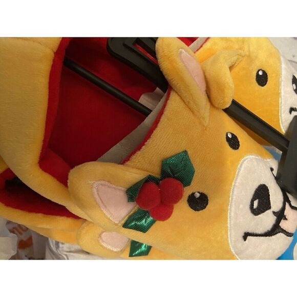 The Christmas Shoppe‎ Holly Corgi Slippers Small/Medium Ages 14+ New - Picture 6 of 7